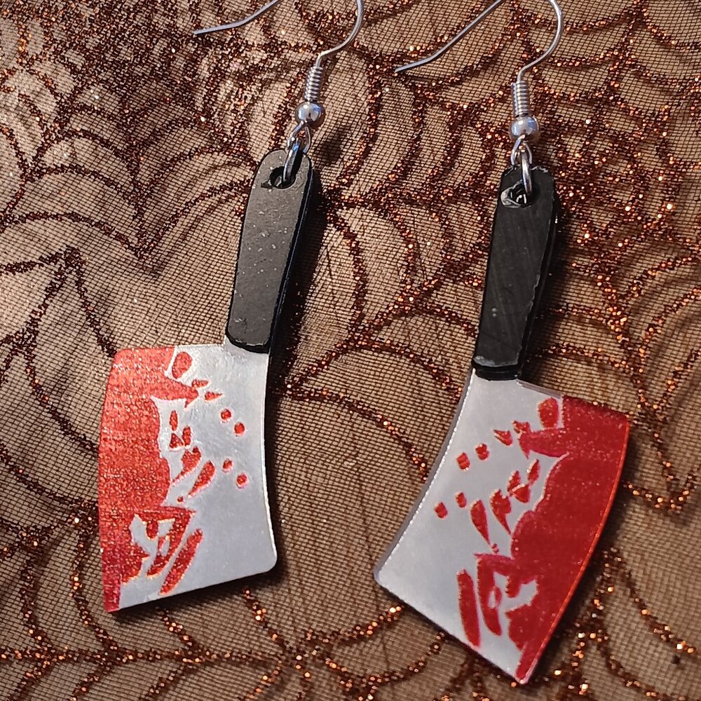 Handmade Cleaver Earrings